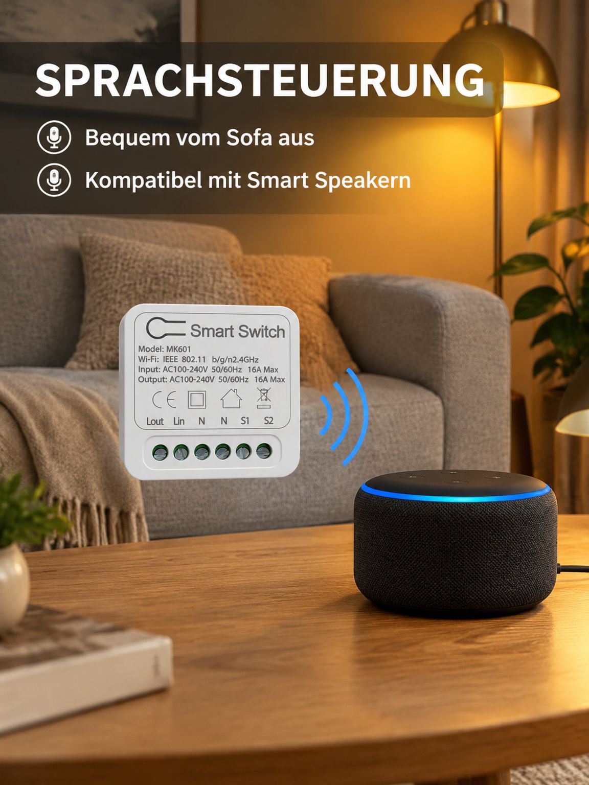 Intelligenter Sprachsteuerungs-Wifi-Schalter