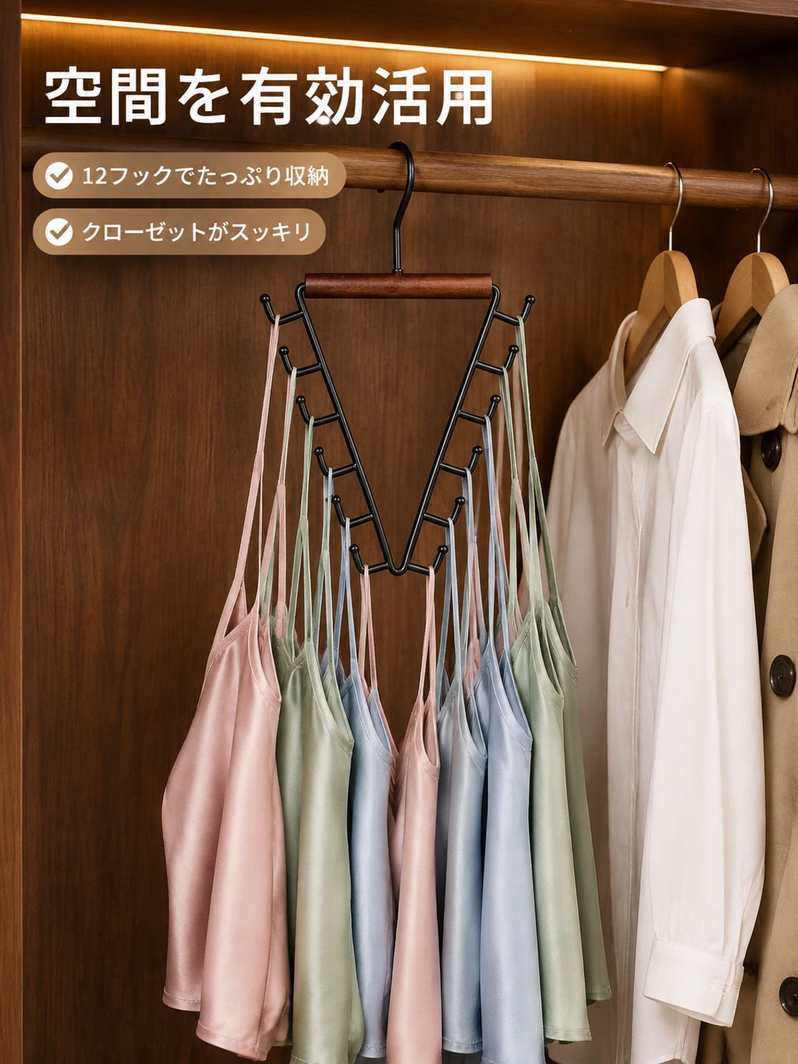 多機能フック収納ラック