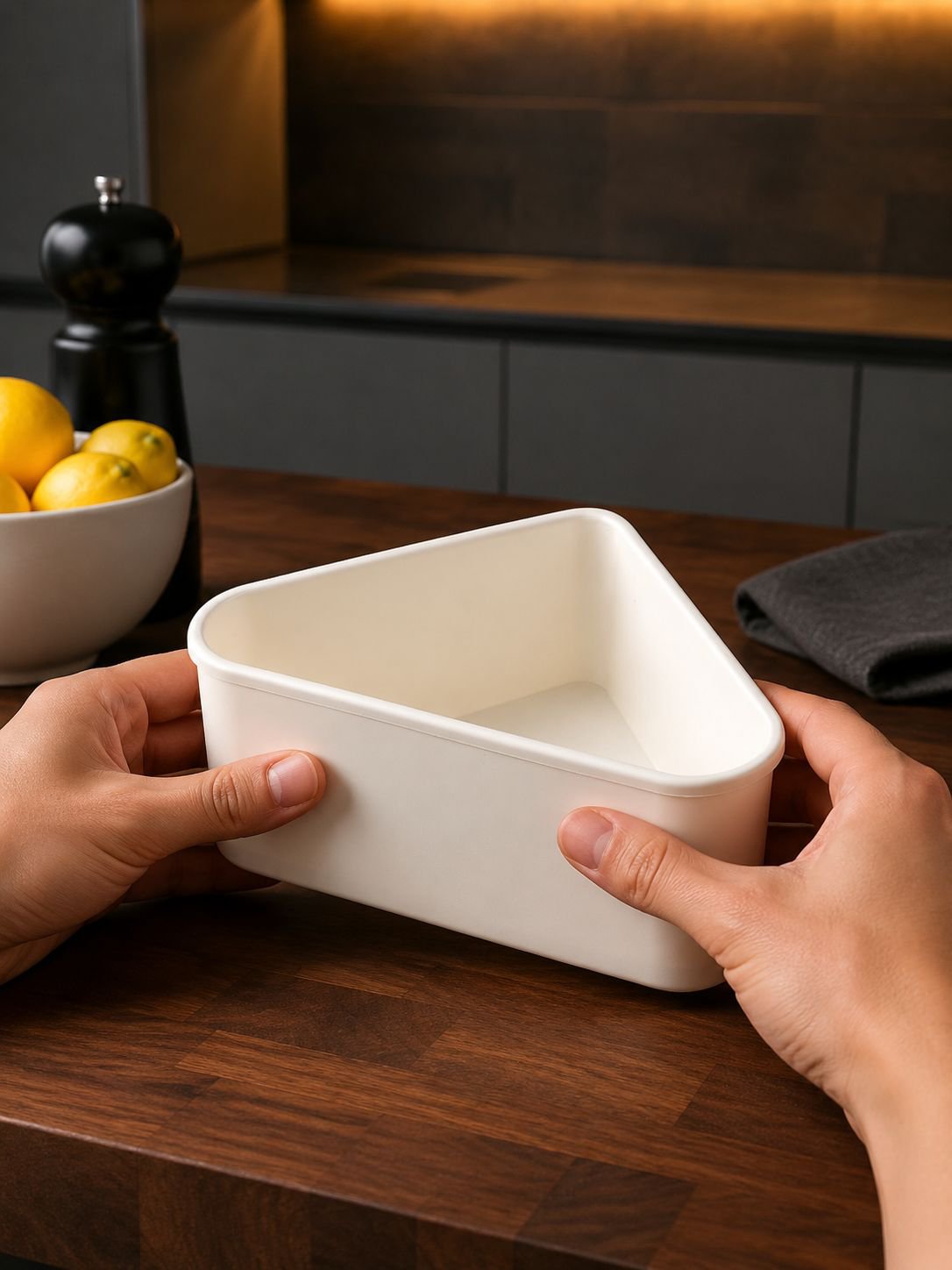Hanging kitchen sink organizer for collecting residue