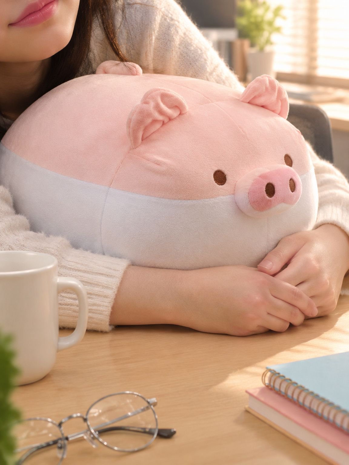 Peluche suave de Shiba Inu acostado para regalo