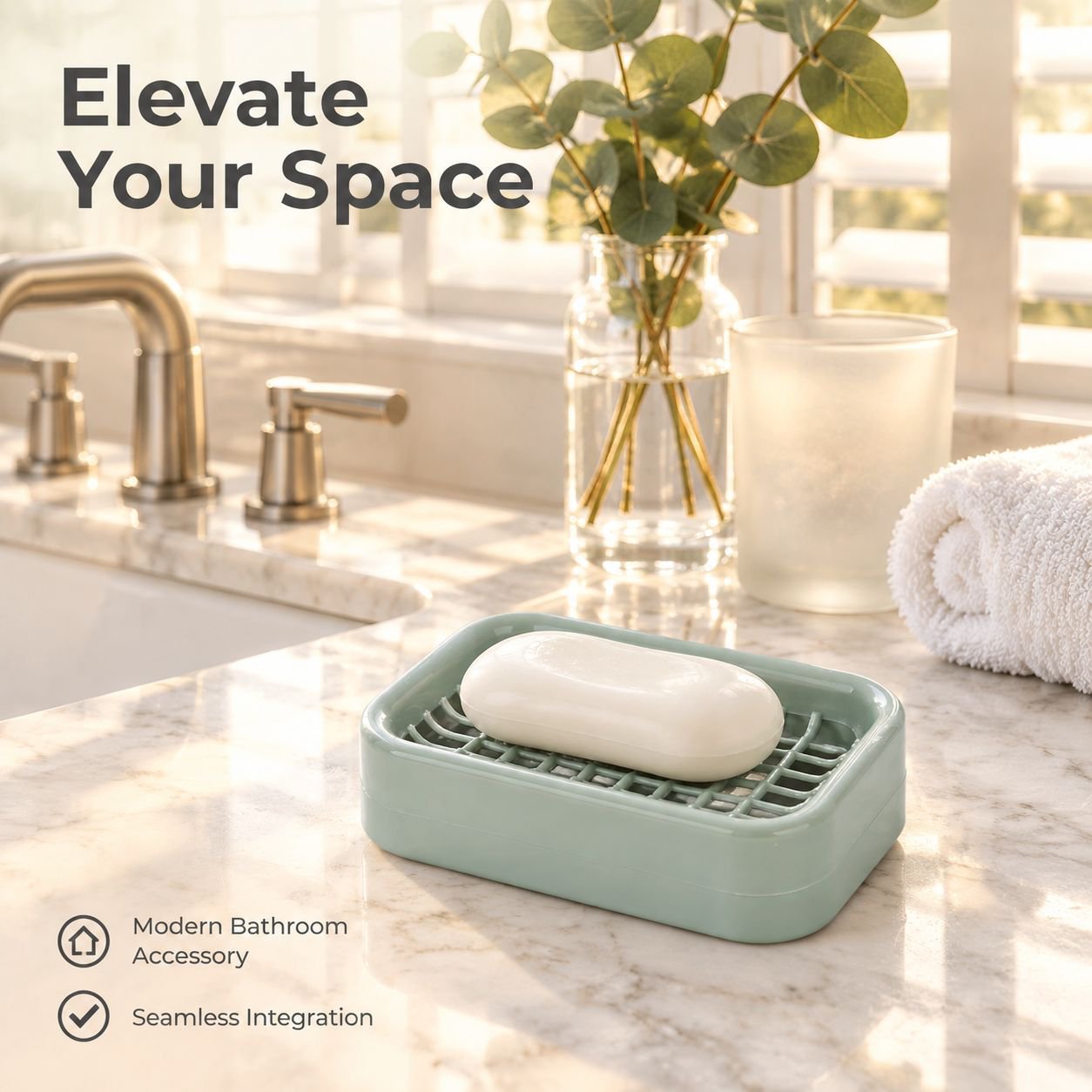Luxury double-layer premium laundry soap draining box