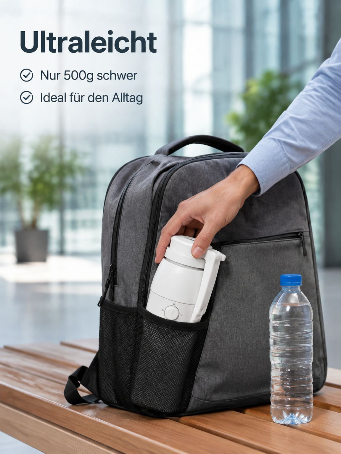 Leichter und tragbarer elektrischer Wasserkocher
