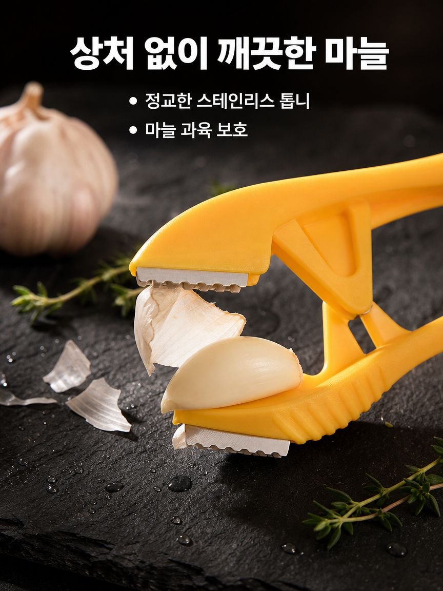 스테인리스 마늘 껍질 벗기기