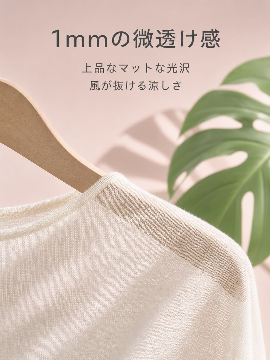 レディースエアシャツ 薄手シースルー ゆったりTシャツ