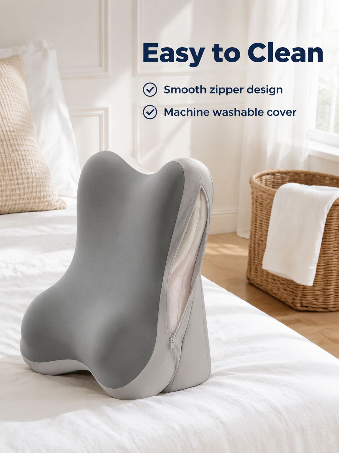 Multi-use Adjustable Slope Neck & Waist Support Cushion for various relaxation needs