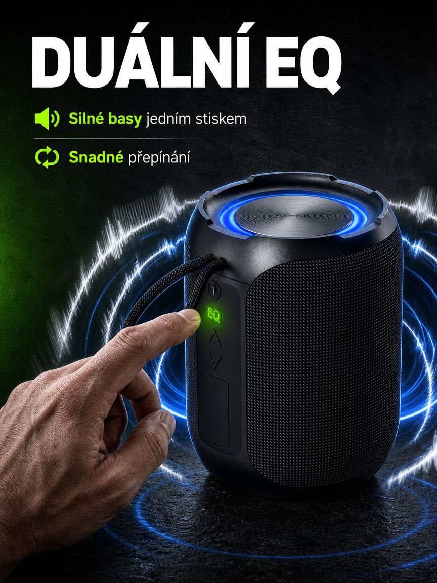 Přenosný vysoce kvalitní vodotěsný Bluetooth reproduktor