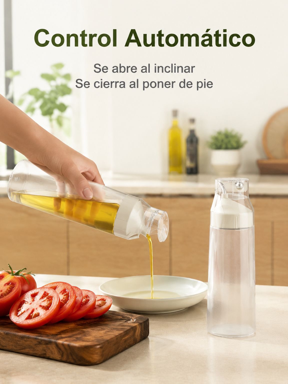 Recipiente de vidrio para salsa de soja y aderezos