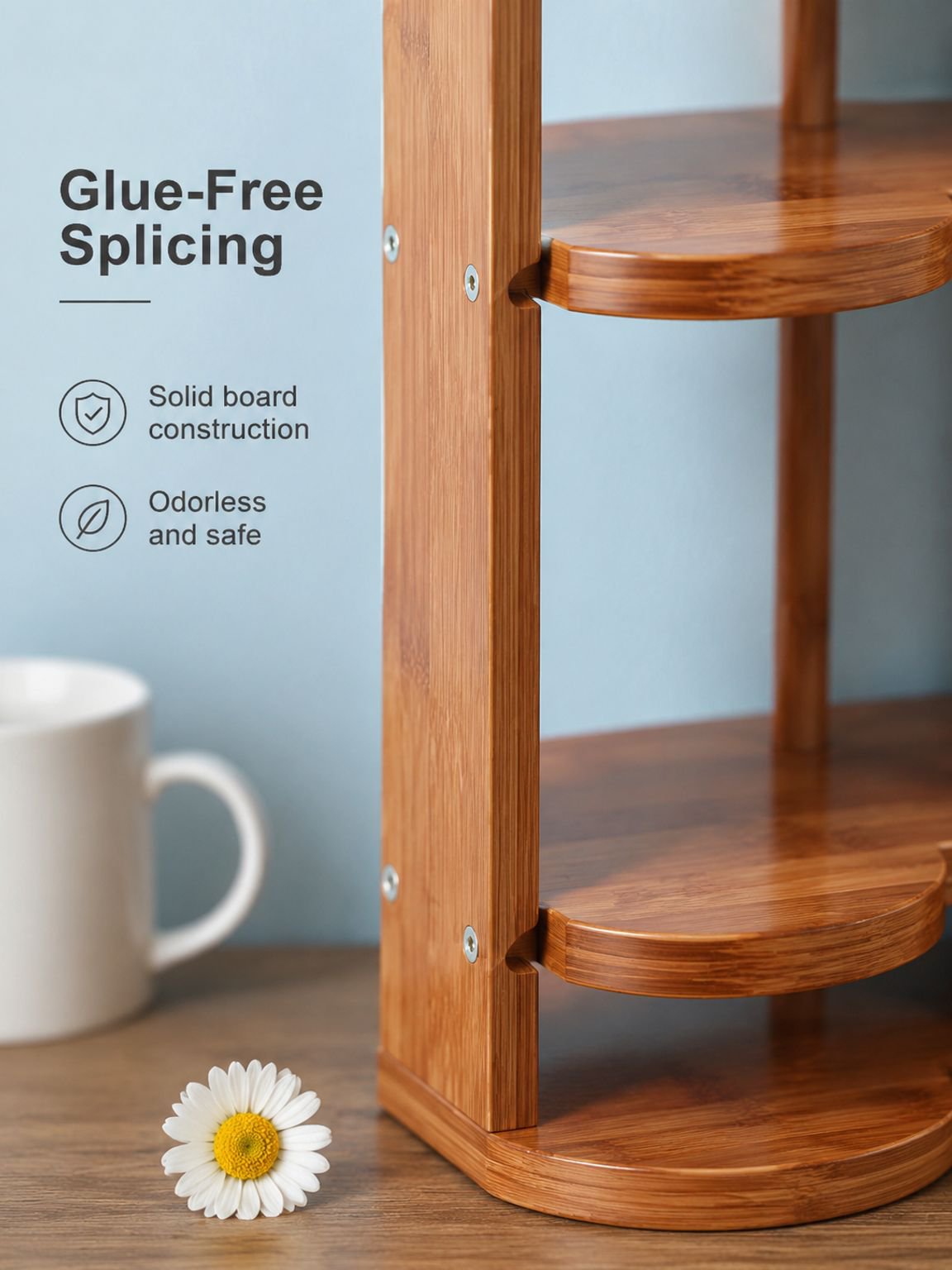 desktop organizer holding mugs tumblers and drink cups