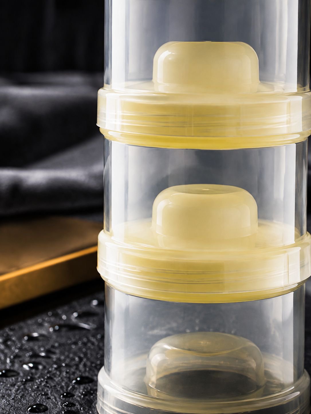 Caja de almacenamiento sellada y portátil de gran capacidad para leche en polvo de bebé