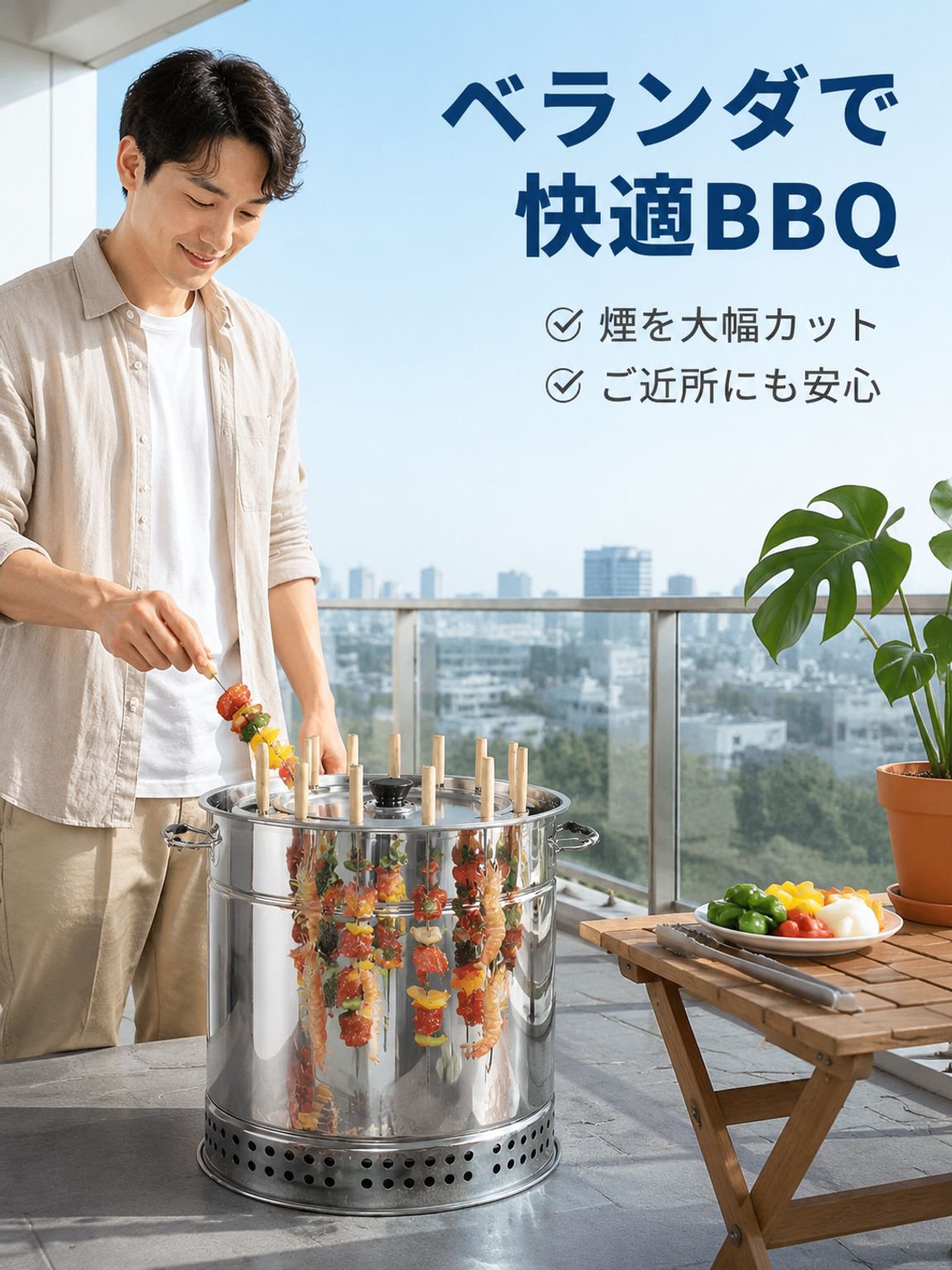 家庭用ポータブル吊り下げグリルセット