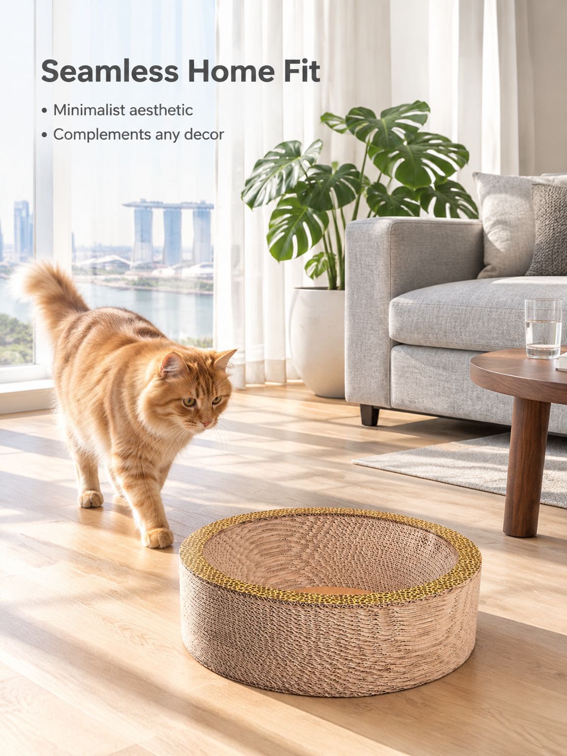 Cat scratching post/cardboard nest