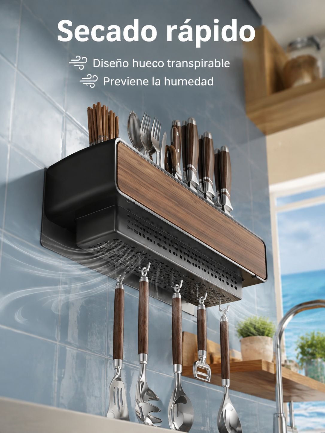 Accesorio de cocina escurridor multifuncional plegable