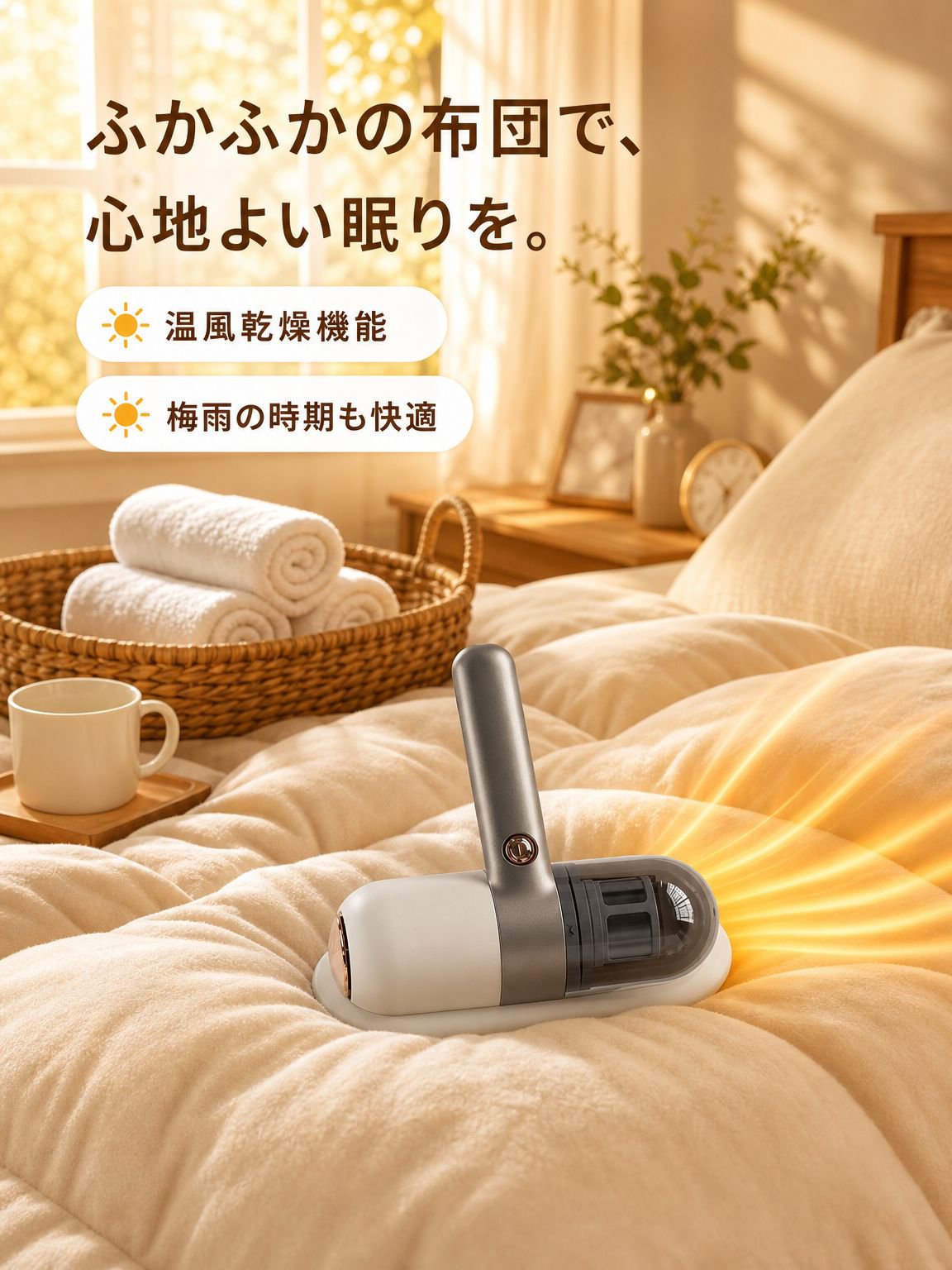 ベッド用携帯型自動ダニ除去器