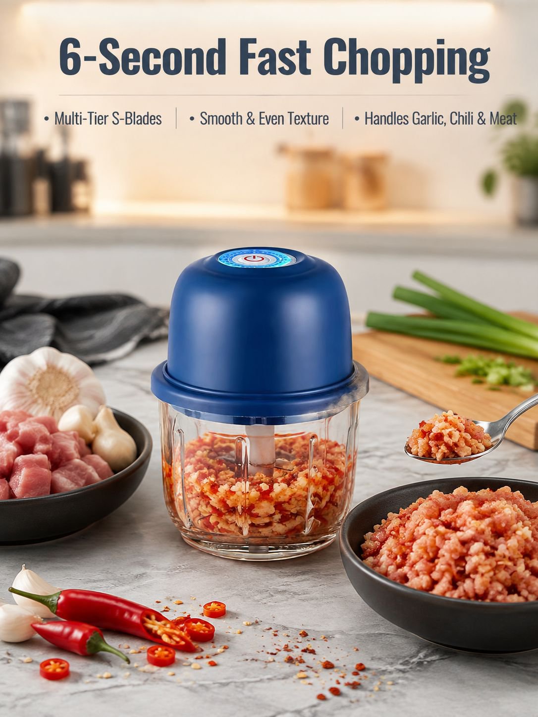 Compact Electric Kitchen Chopper