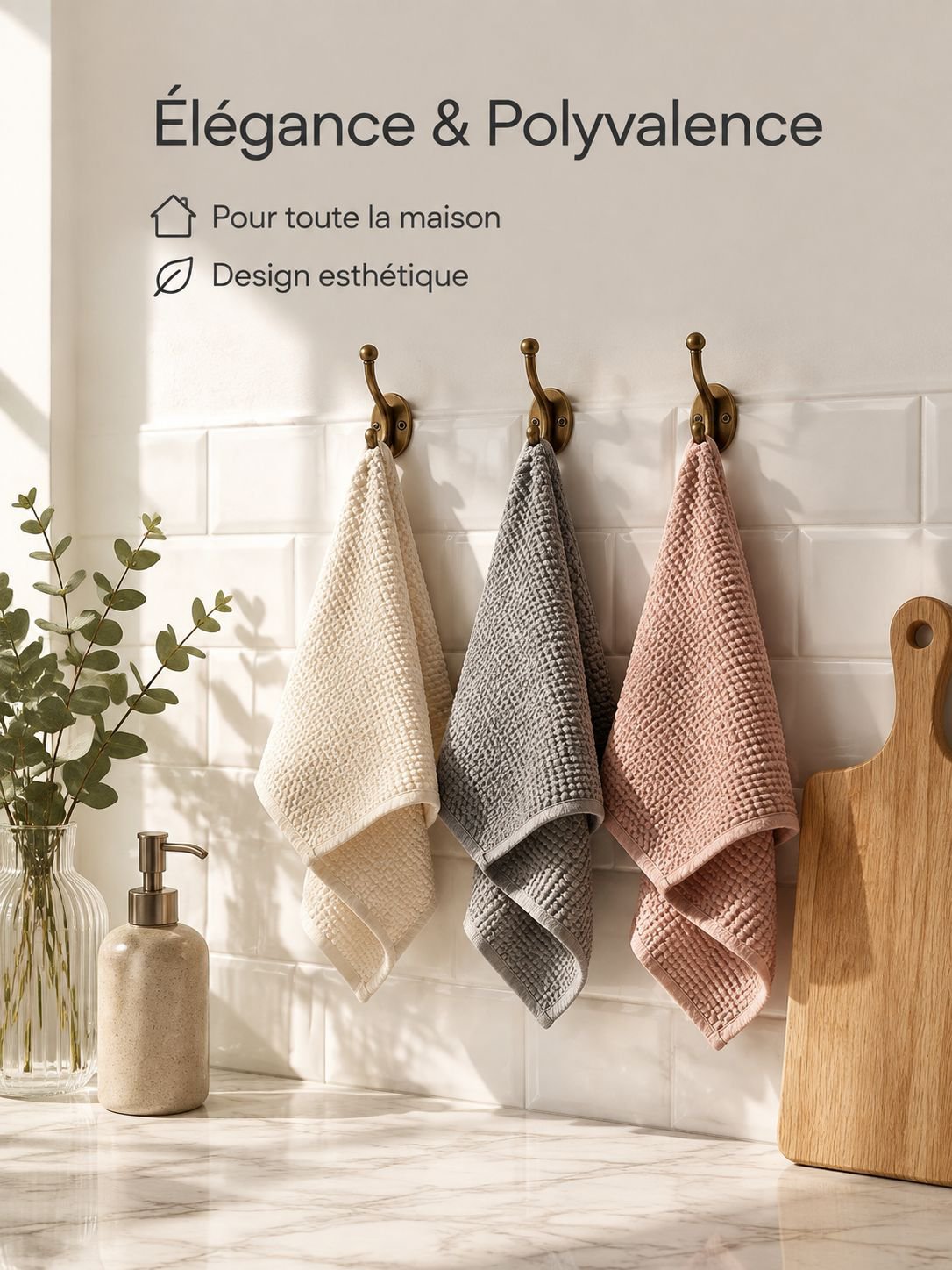 Chiffon de cuisine à grains de maïs, torchon multifonction épais et absorbant
