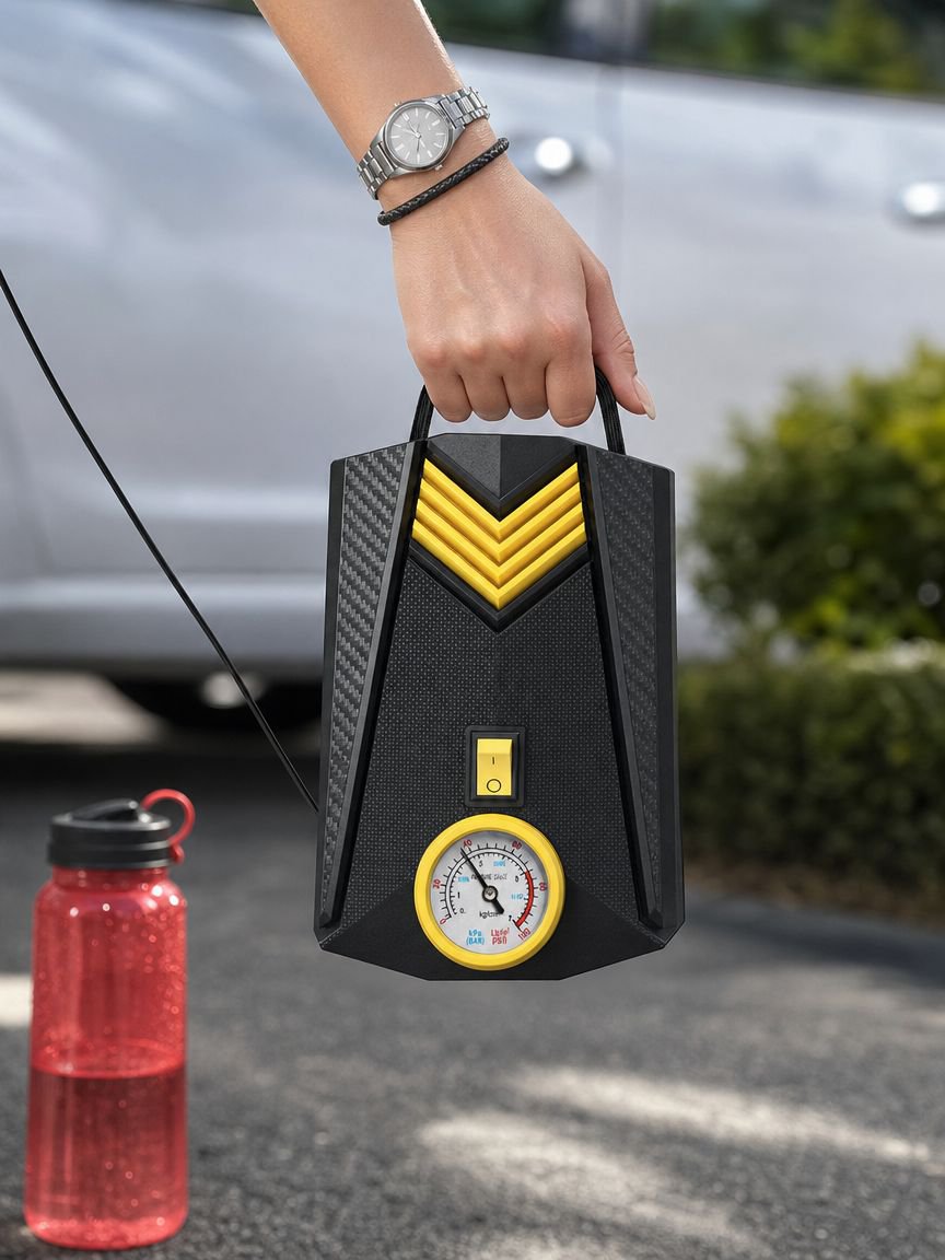 Bomba de aire portátil fácil de usar para coche
