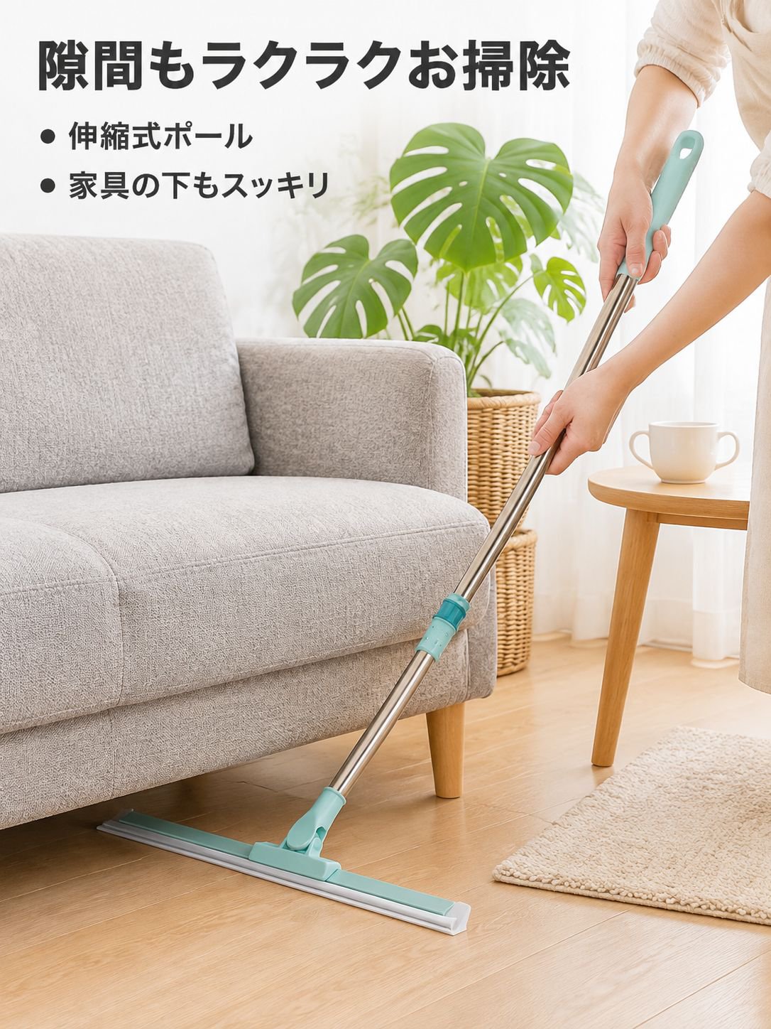 家庭用モップ、オールインワン掃除魔法のほうき、伸縮式シリコン製床スクレーパー。キッチンや浴室の掃除に最適です。