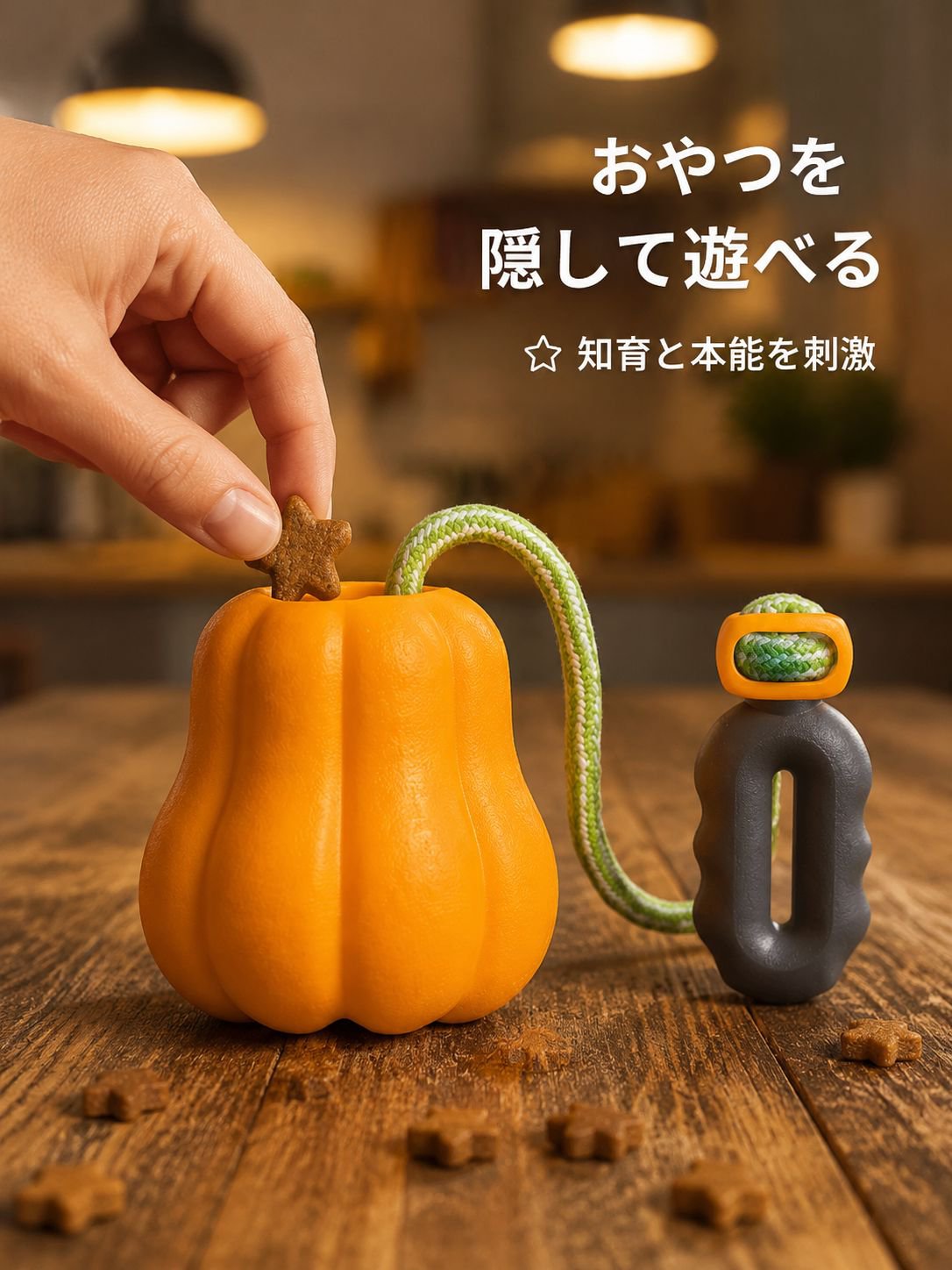ペット用パンプキン型おもちゃ