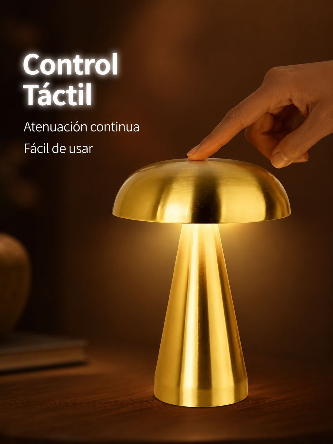 Lámpara de mesa portátil recargable tipo mood