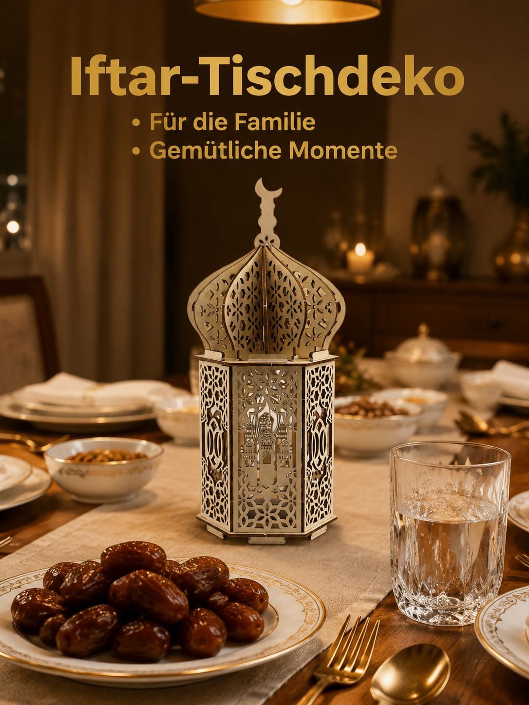 Festliche Holzdekorationen