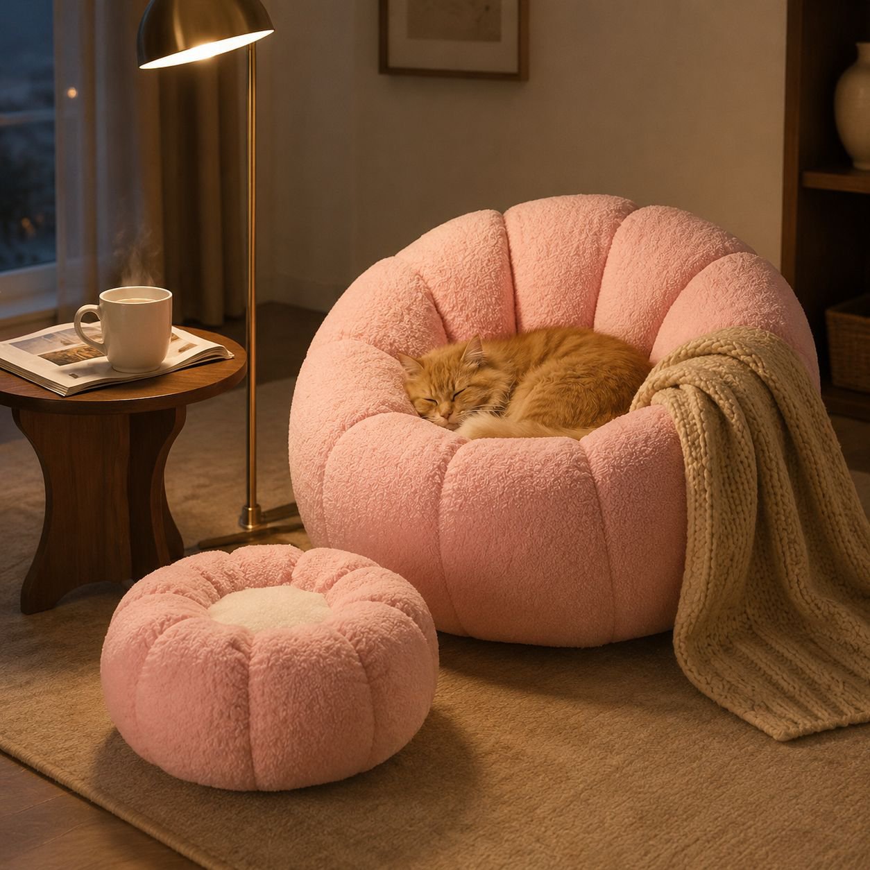 Versatile reclining tatami sofa for relaxation and lounging