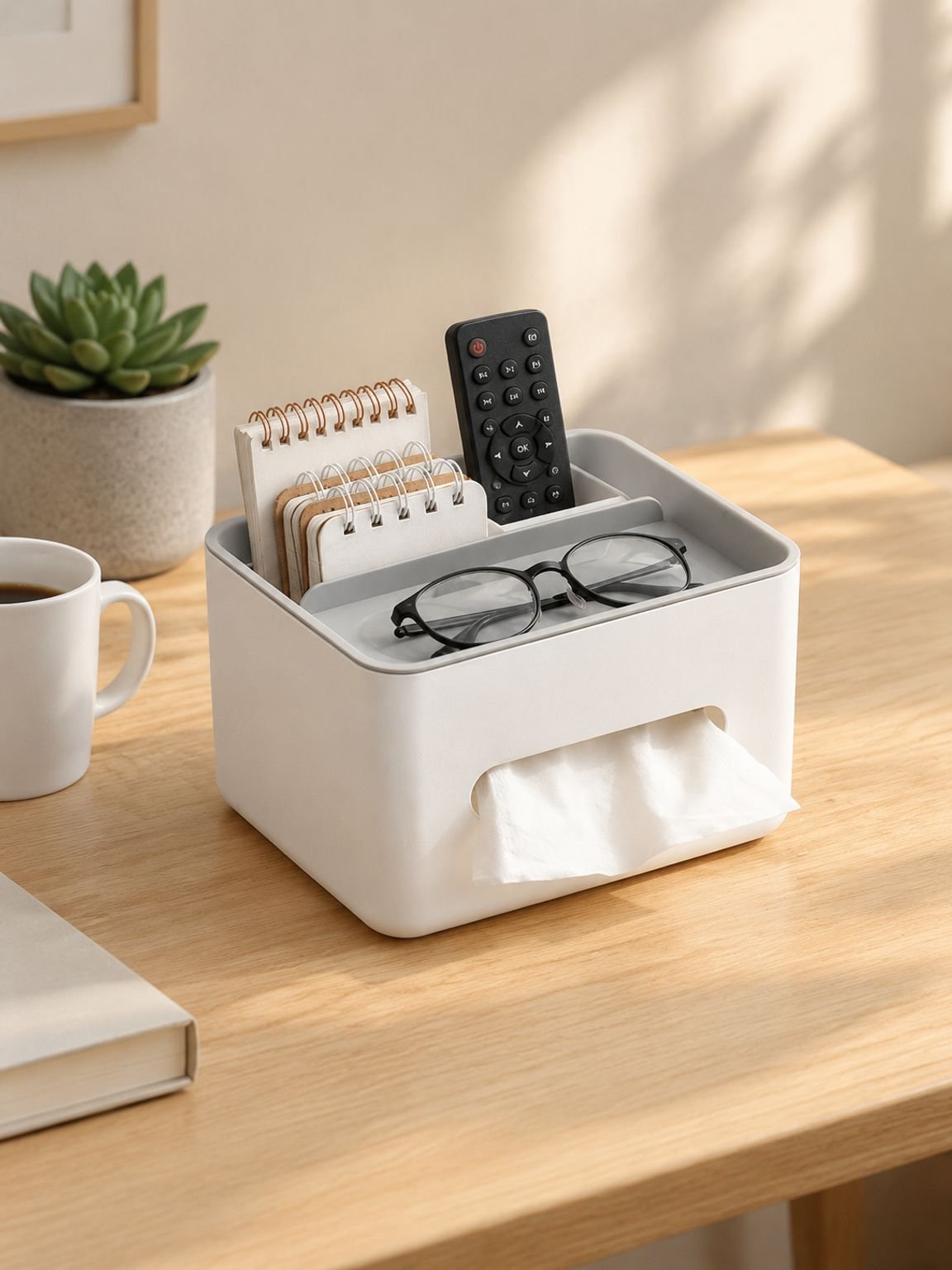 Multifunktionale Taschentuchbox, Desktop-Aufbewahrung, Couchtisch, Papierbox, Wohnzimmer, Taschentuc