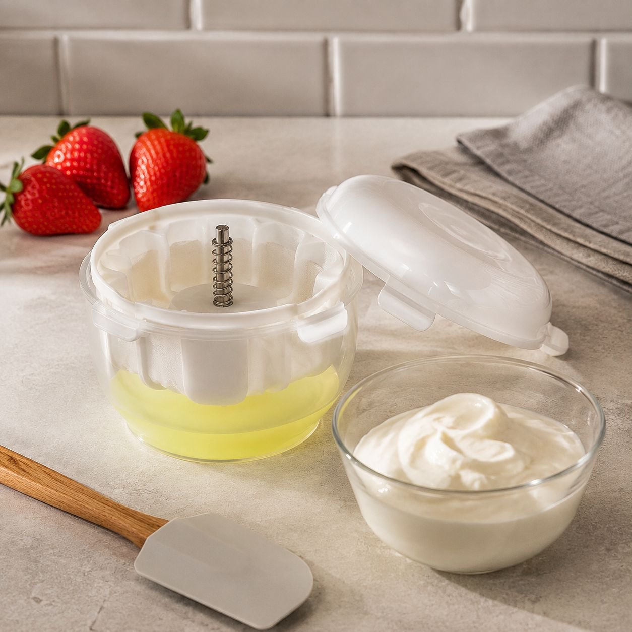 Filtro de yogur en frío – Colador para yogur griego