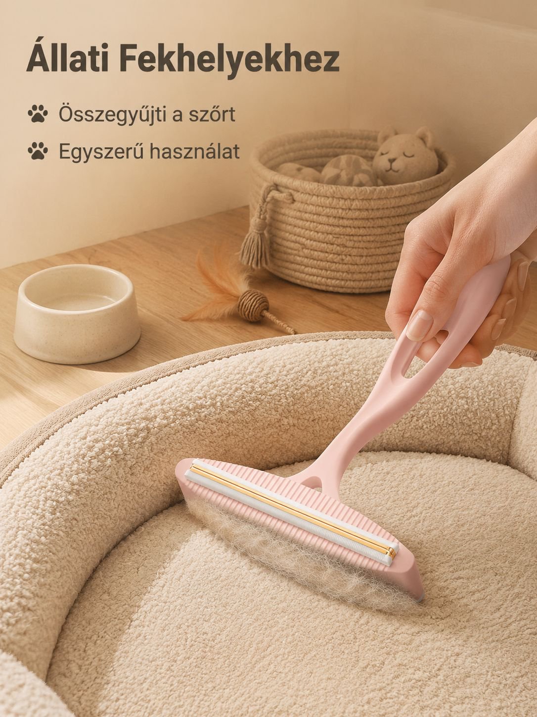 Ergonomikus szösztisztító fogantyú