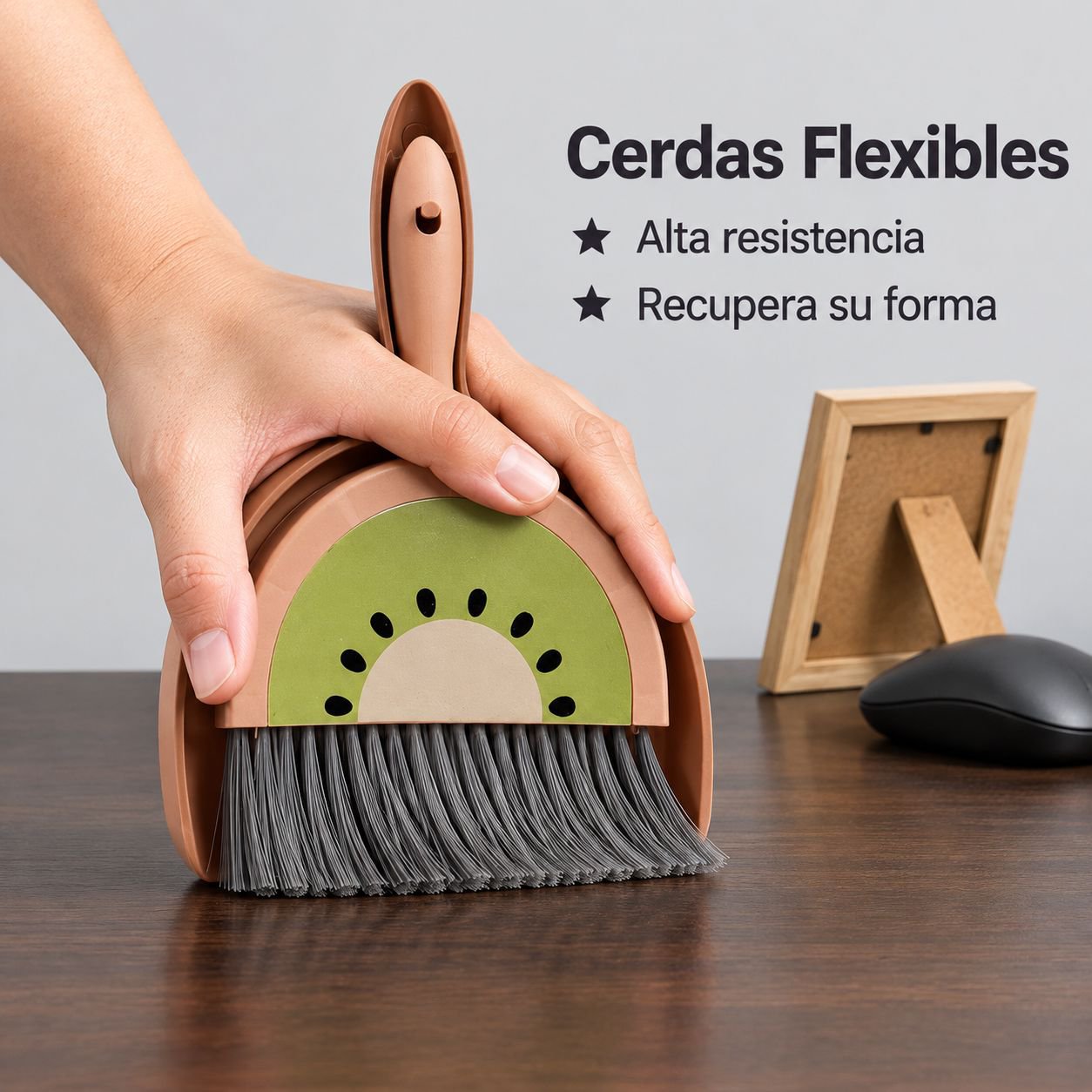 Lindo juego de escoba de escritorio en miniatura