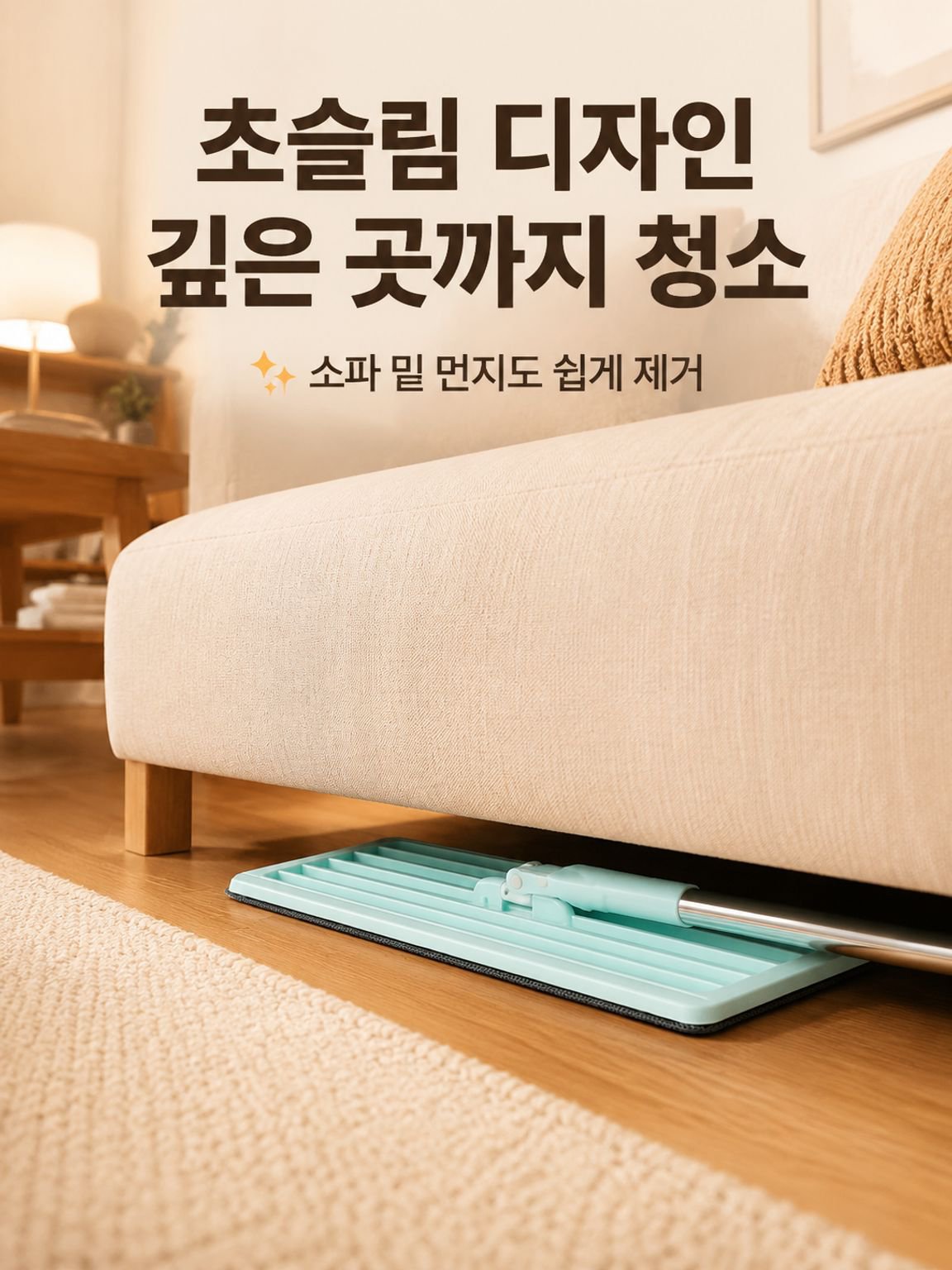 손을 대지 않고 사용하는 평면 걸레