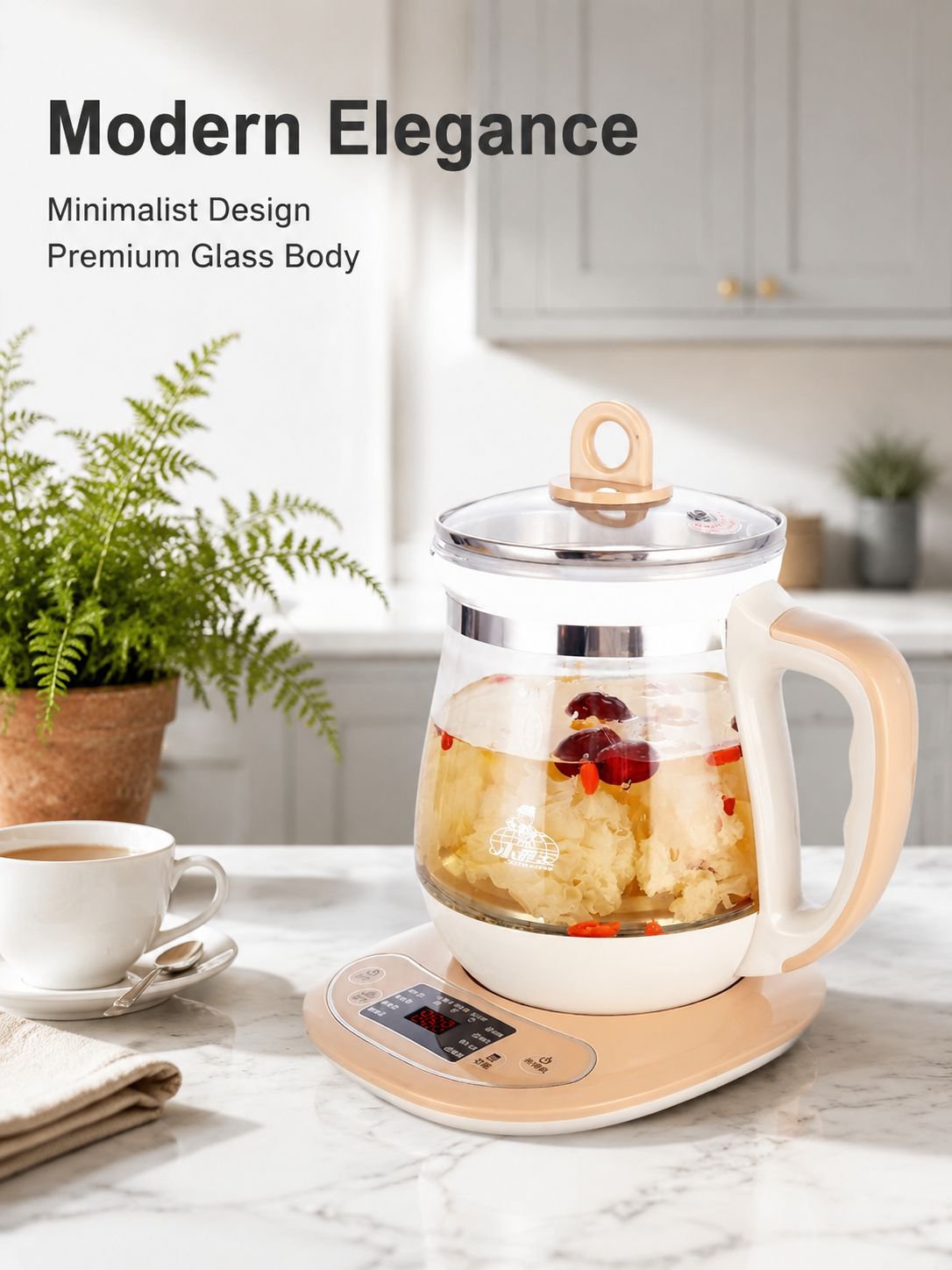 Multifunctional High Borosilicate Glass Health Kettle