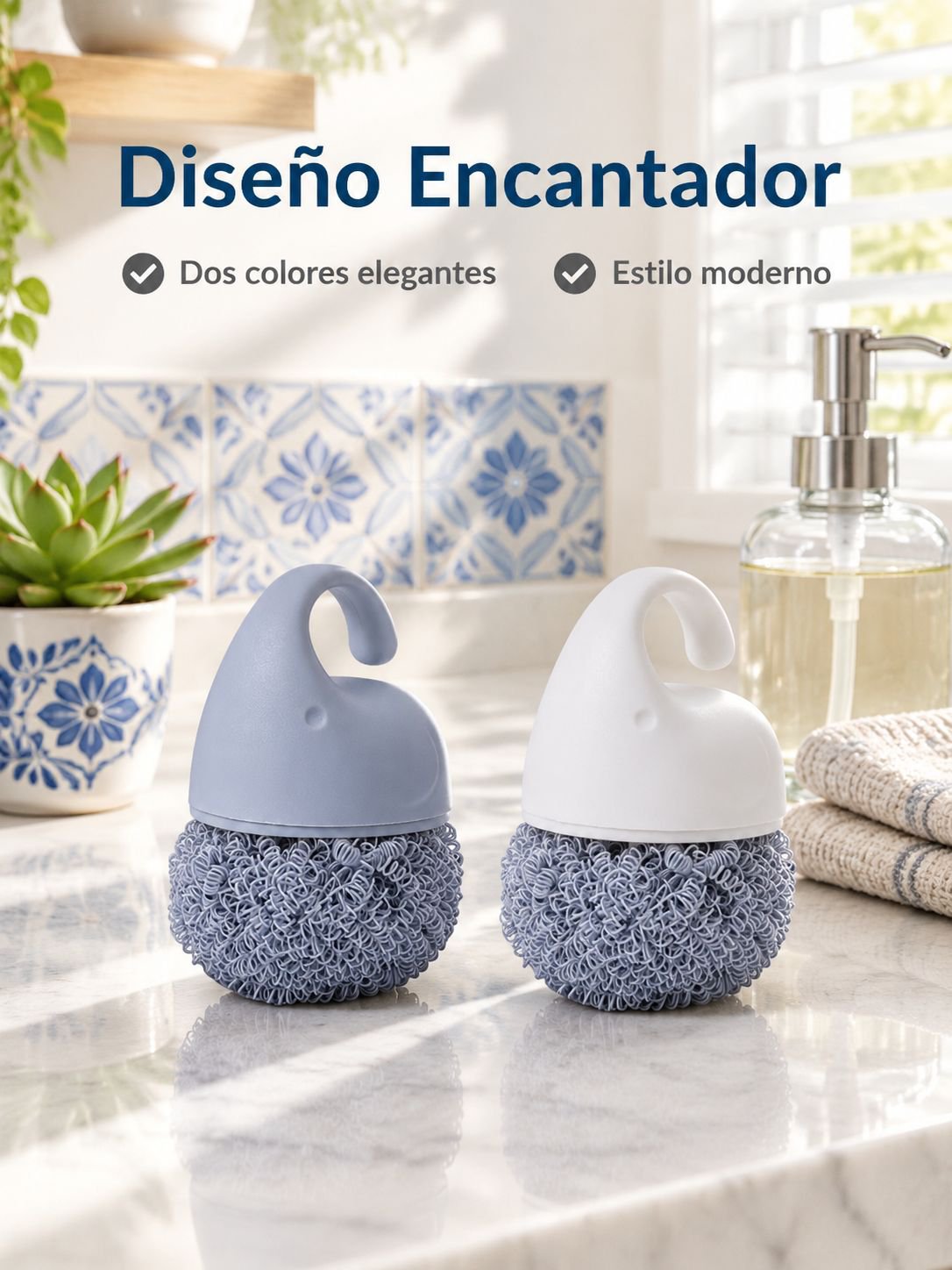 Cepillo de limpieza sin seda para lavar platos doméstico