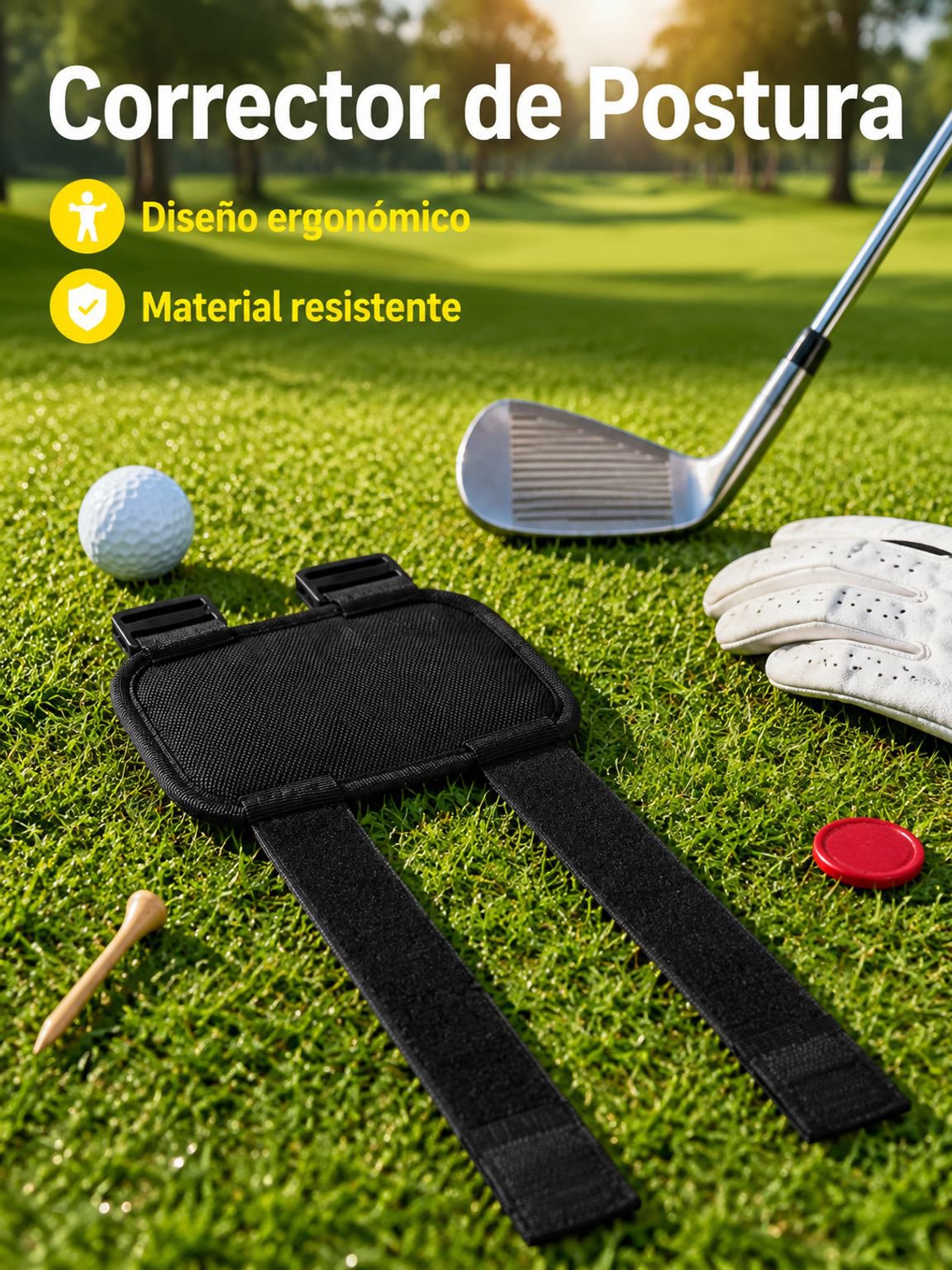 Entrenador de fijación de brazo para golf