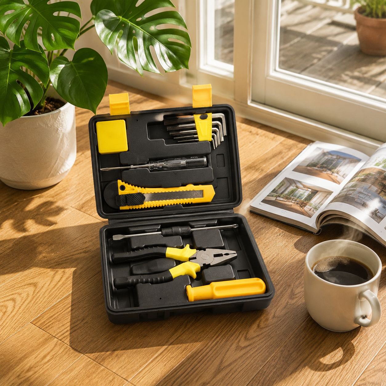 Set de herramientas de alicates y tornillos multifuncional para el hogar