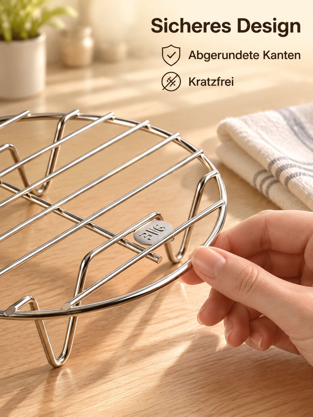 316 Edelstahl Dämpfkorb, Dampfrost für Reiskocher