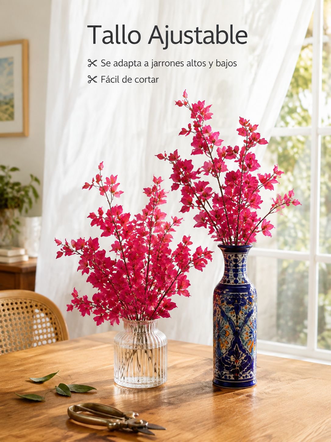 Adornos de flores artificiales