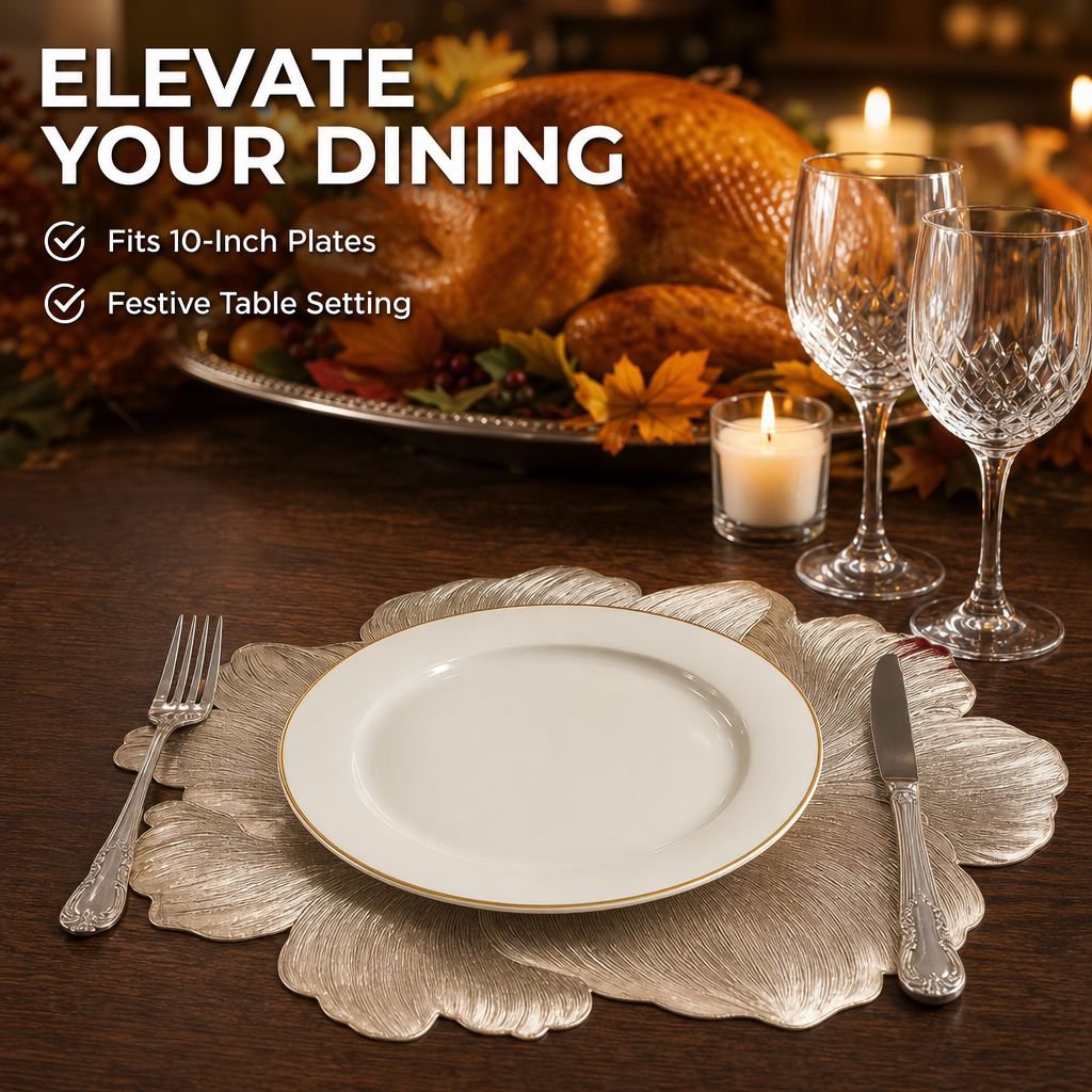 Elegant Solid Color Placemat, Simple Heatproof Table Mat