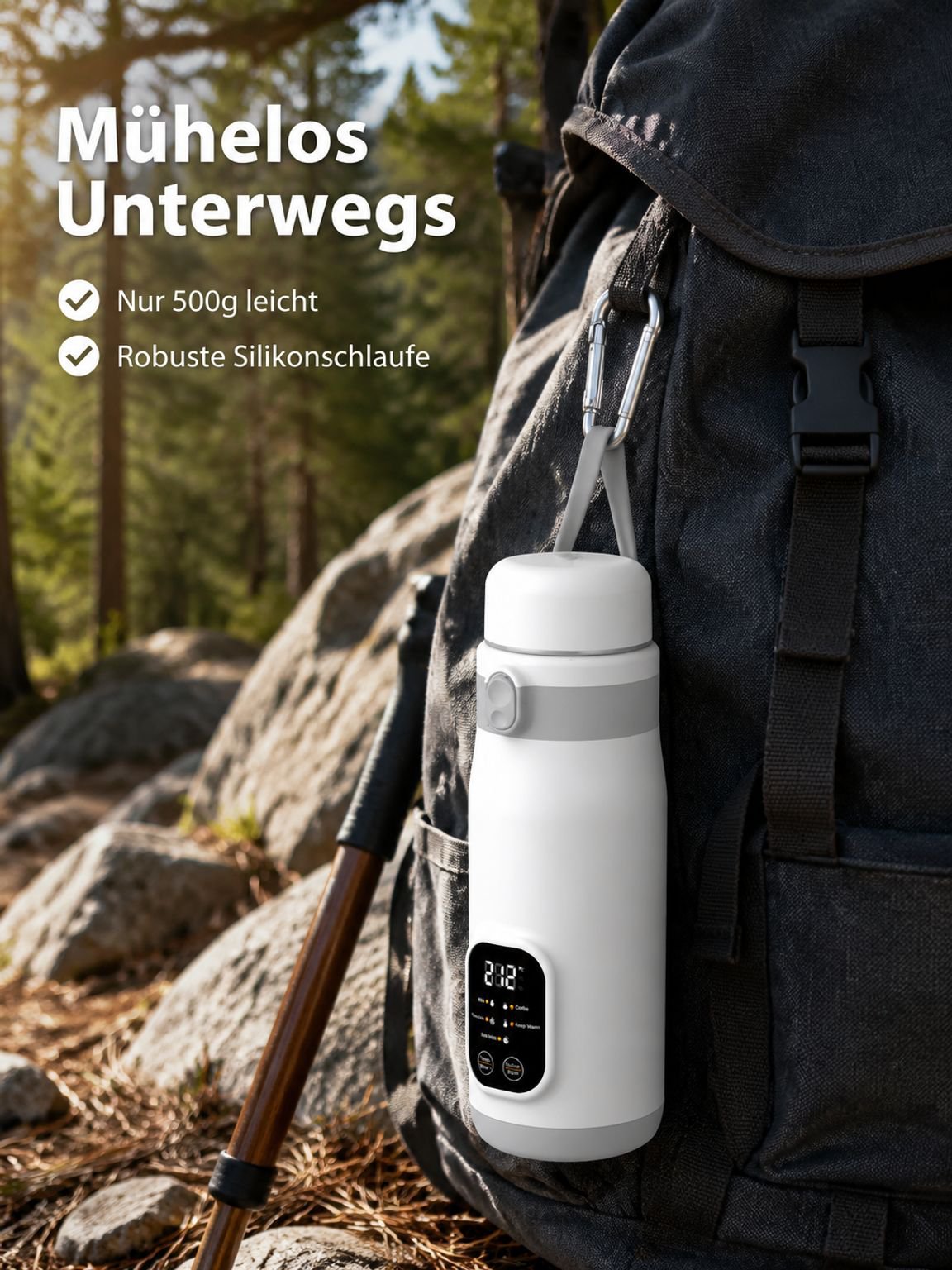 Neuer, intelligenter, tragbarer Wasserkocher mit konstanter Temperatur, geeignet für den Einsatz im 