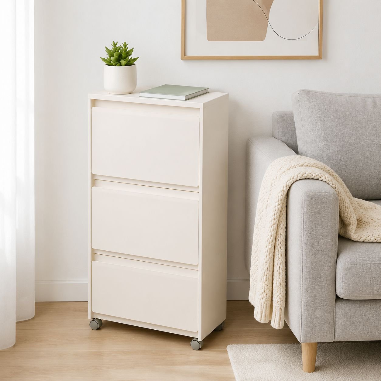 Home organizer cabinet with ample storage space