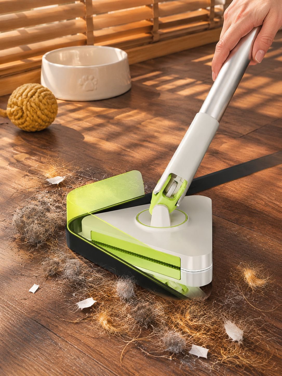 Eco-friendly cloth grip cleaner in living room