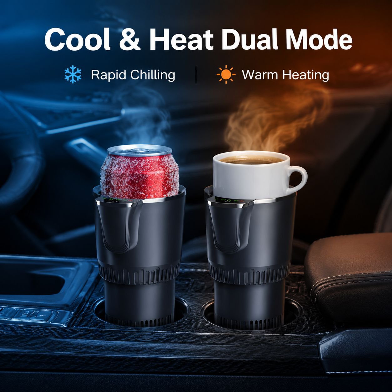 Car Heating and Cooling Mug, Insulated Refrigerated Cup