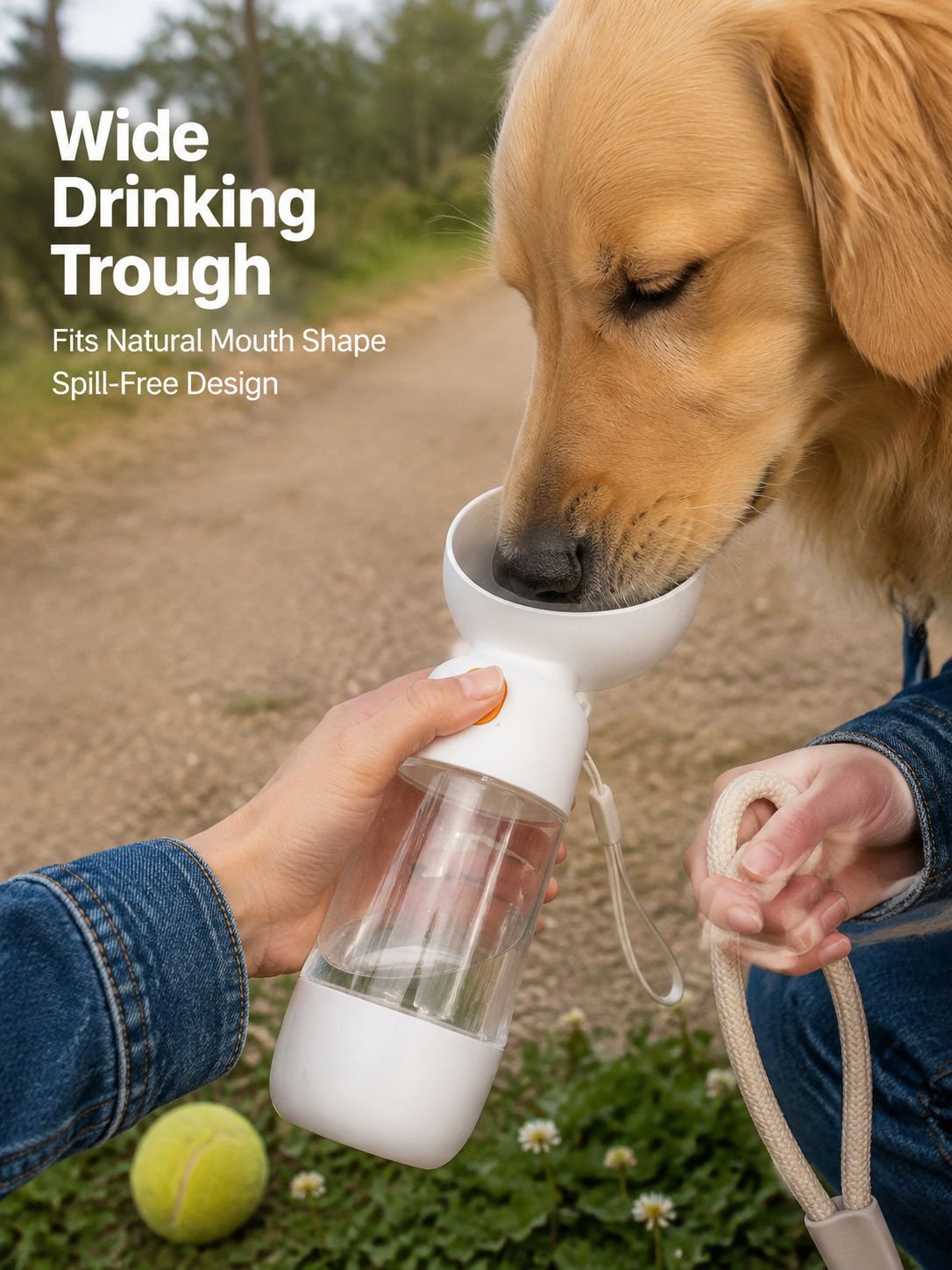 Pet Outdoor Water Cup Walking Dog Walking Cup Food Storage Bottle Dog Portable Drinking Waterer