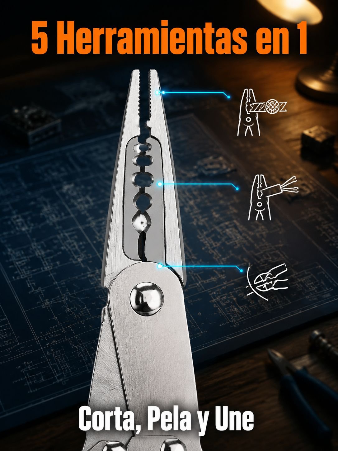 Pelacables deformable multifuncional