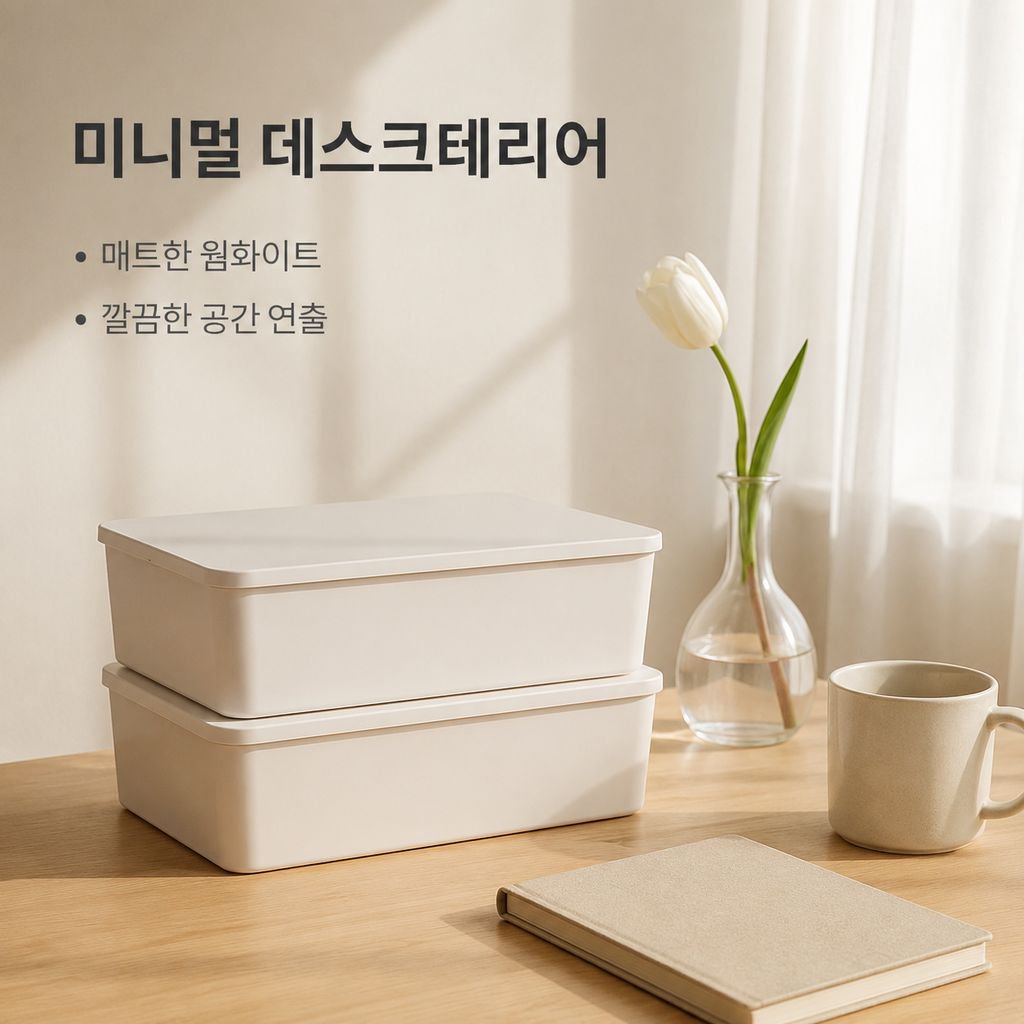 기숙사 학생용 책상 위 문구 수납함