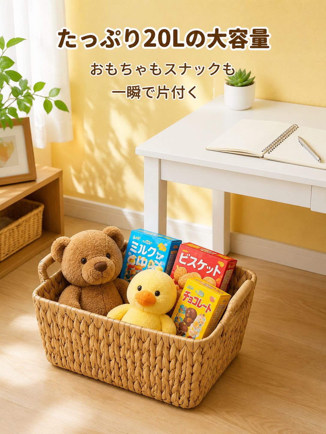 手編みストックバスケット