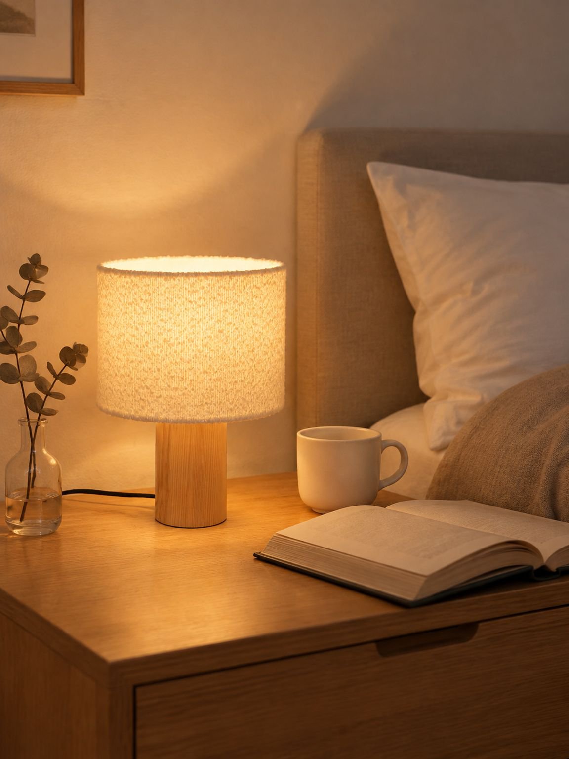 Vintage Wolken-Atmosphäre Nachttischlampe für Schlafzimmer