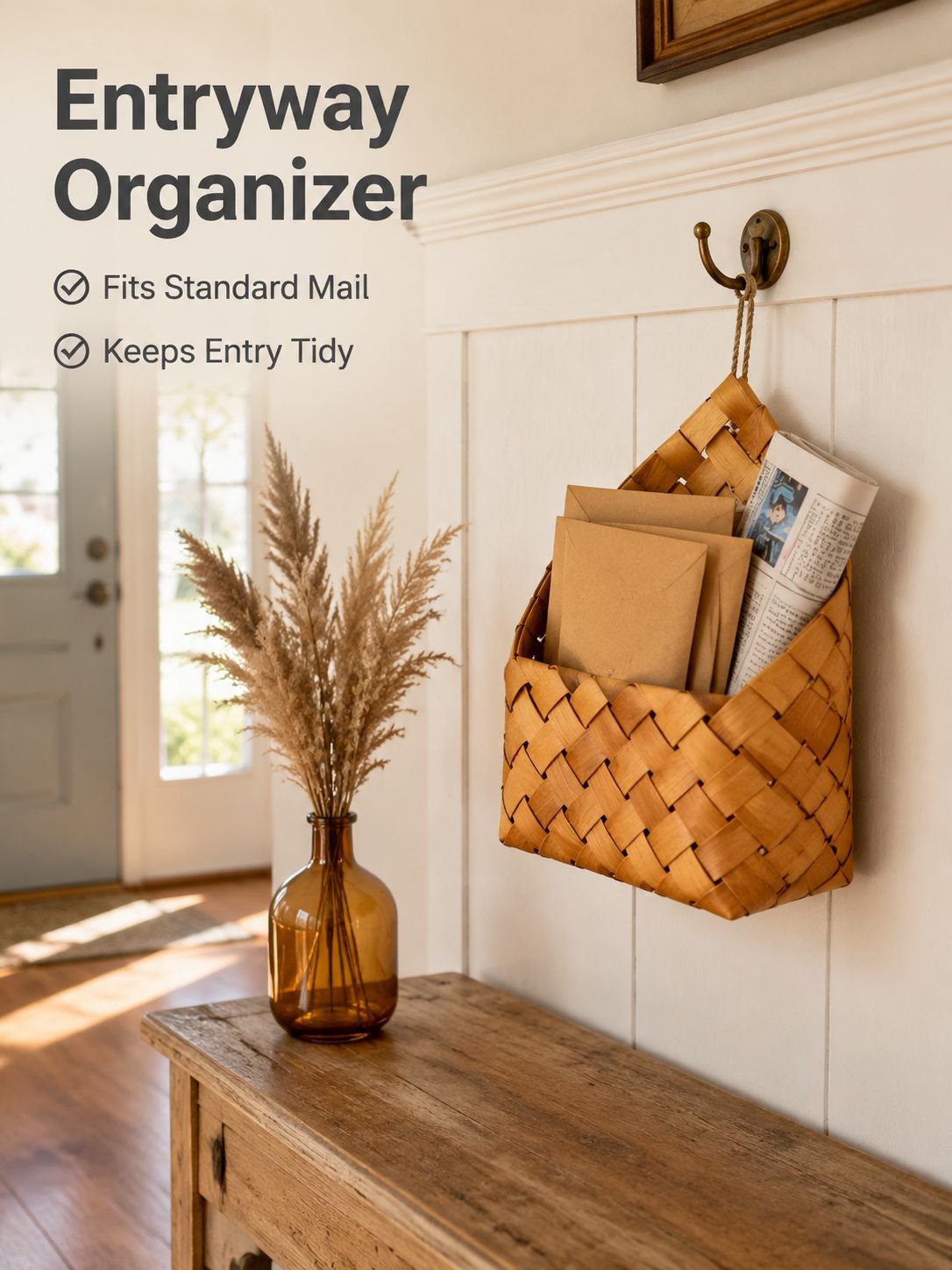 Hand-woven storage basket