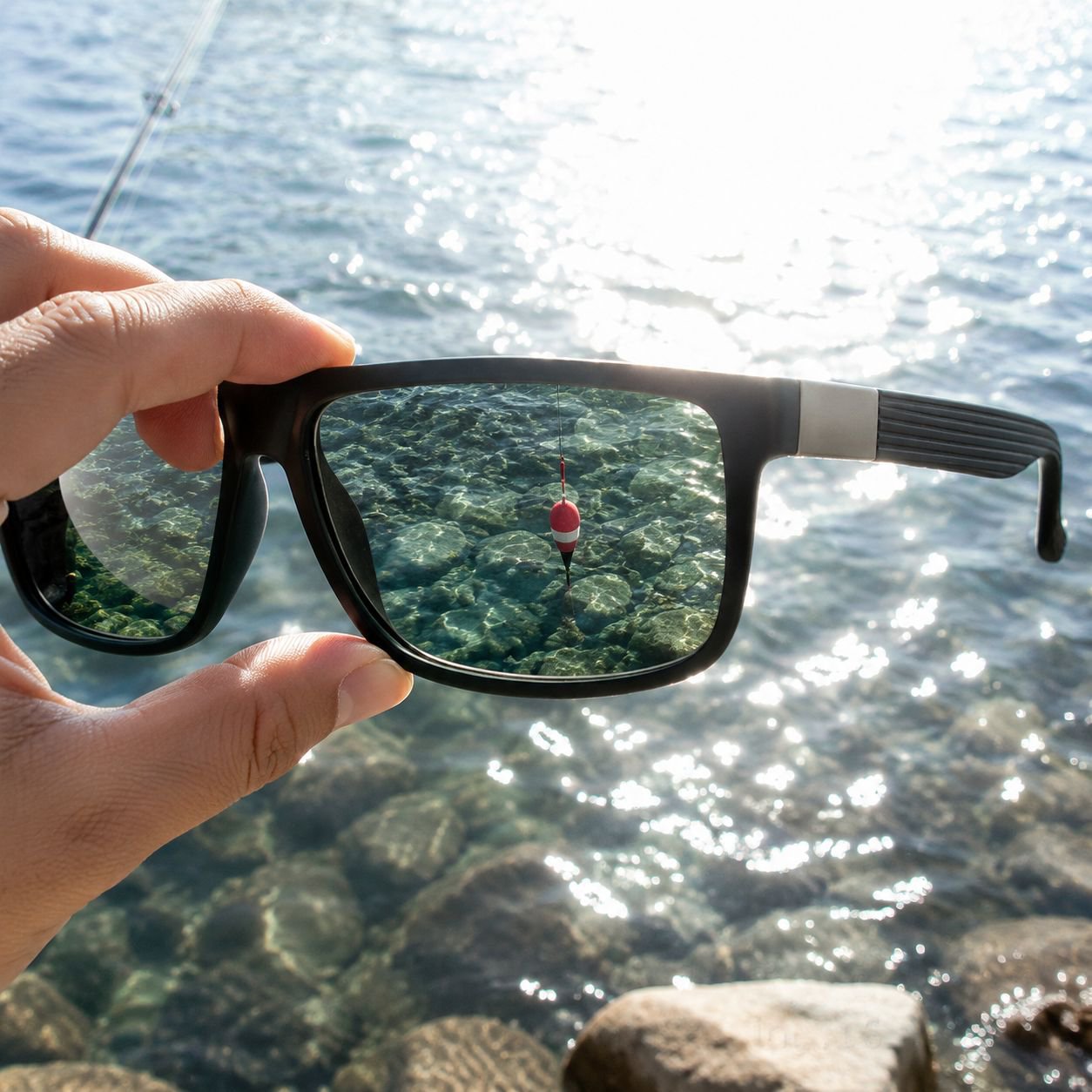 Side view of men's 8832 polarized sunglasses