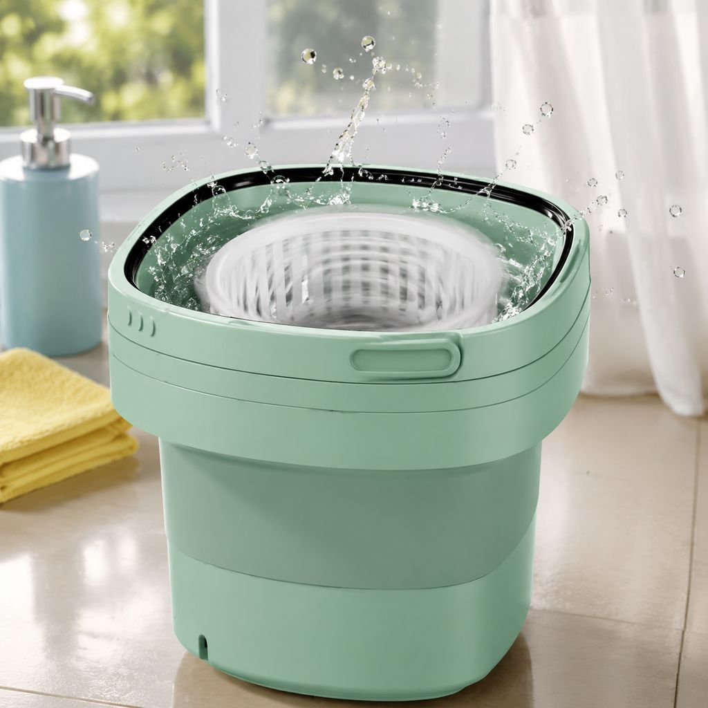 Washing and drying cycle demonstration