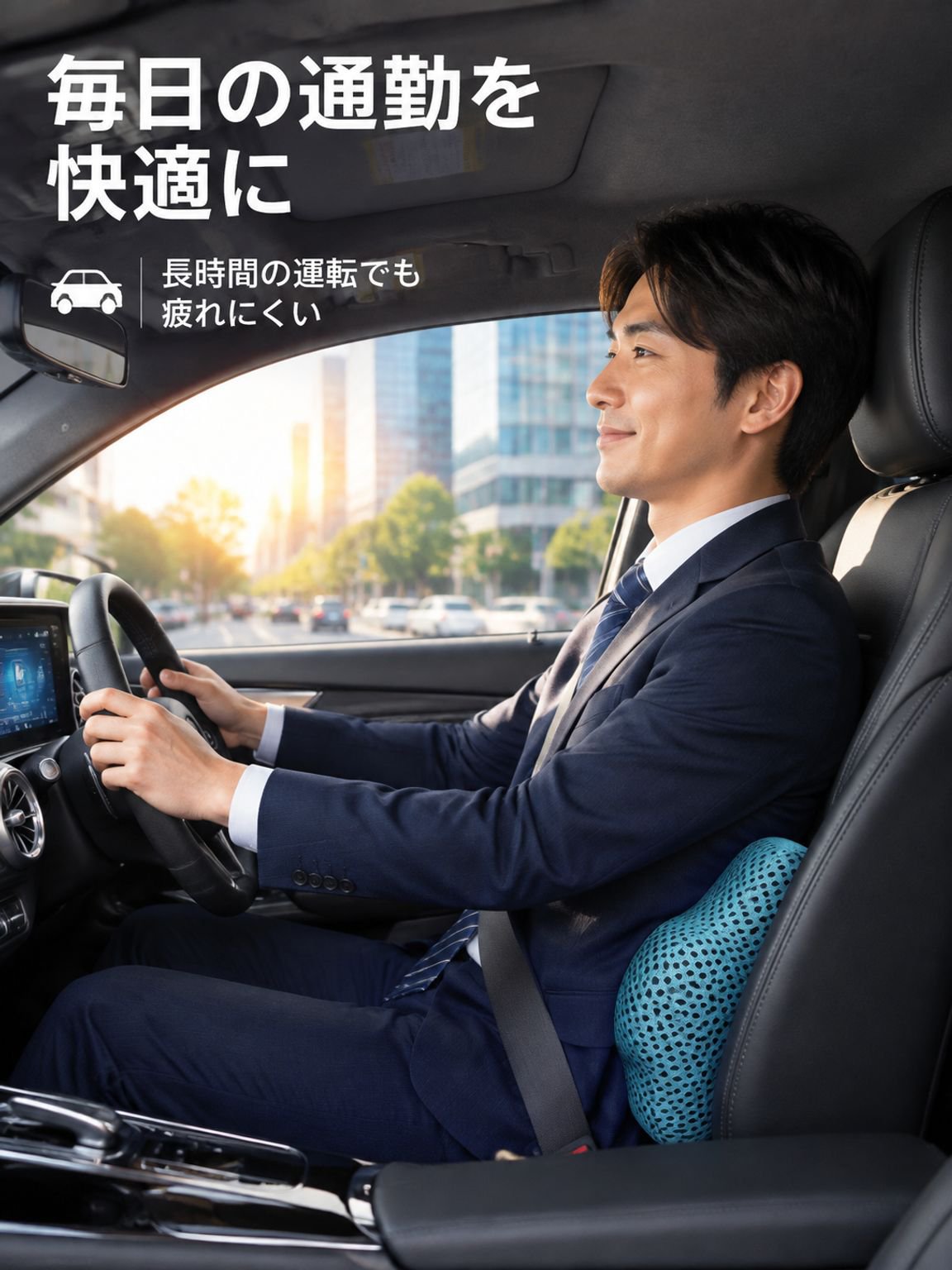 車用ヘッドレストクッション
